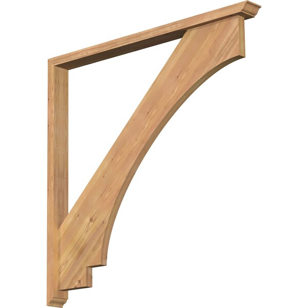Ekena Millwork Imperial Traditional Smooth Bracket w/ Offset Brace, Western Red Cedar, 3 1/2"W x 42"D x 42"H BKT0402X42X42IMP01SWR - main